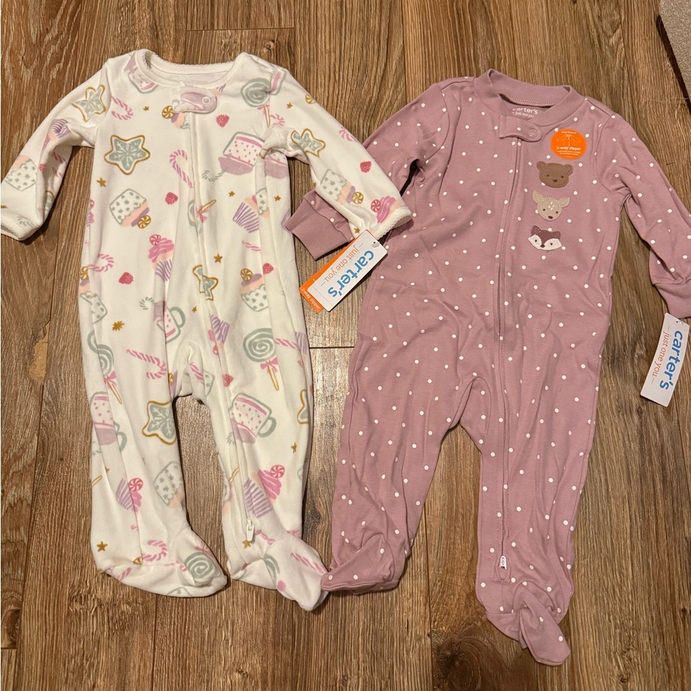 Carter’s Baby Girl Sleepers Bundle NWT